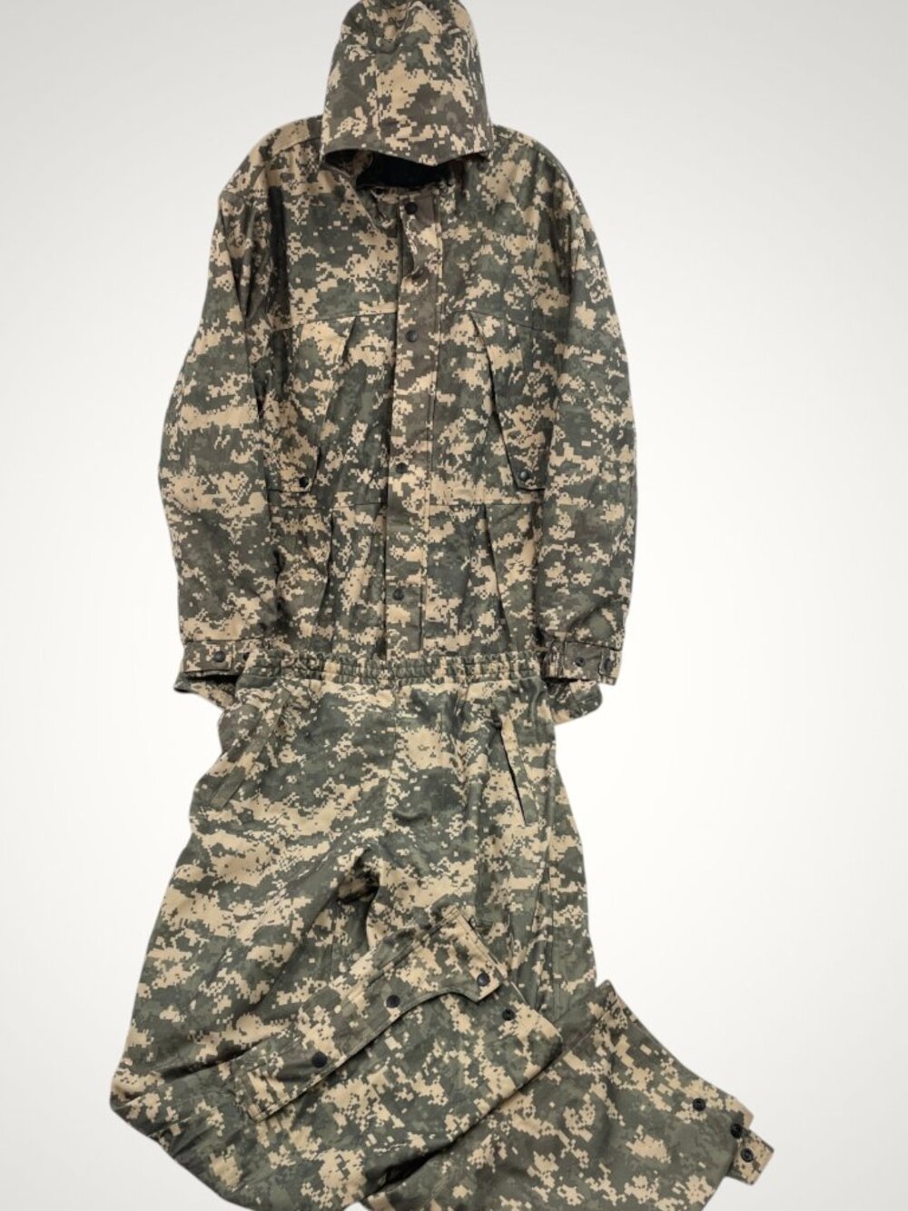 Master Sportsman Digital Camo Hunting Utility Jacket Pants Hooded Set Menâs L